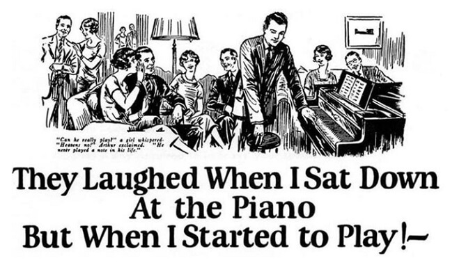 私がピアノの前に座るとみんなが笑いました。 でも弾き始めると